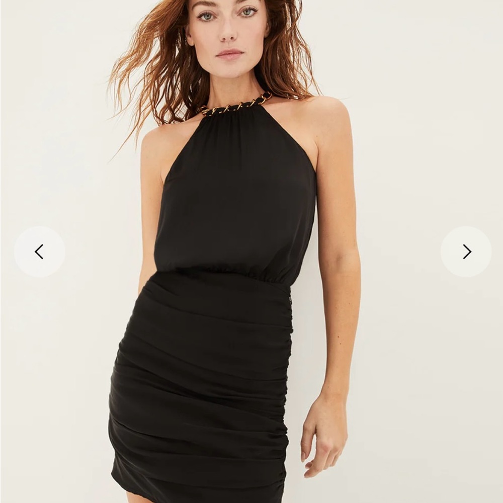 Veronica Beard black Kalita halter dress